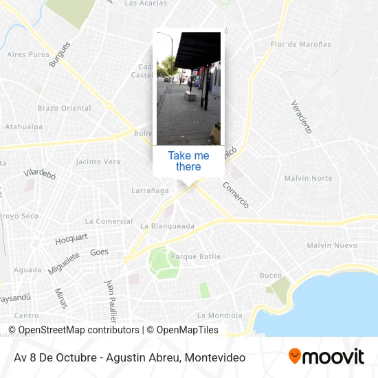 Mapa de Av 8 De Octubre - Agustin Abreu
