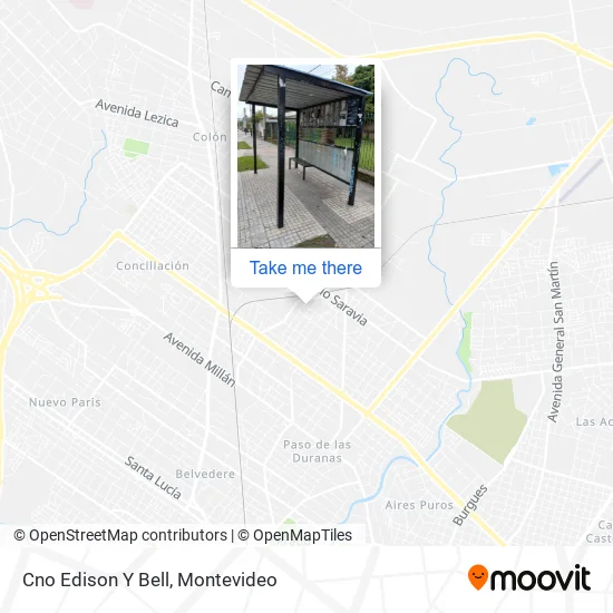 Mapa de Cno Edison Y Bell