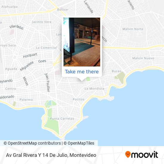 Av Gral Rivera Y 14 De Julio map