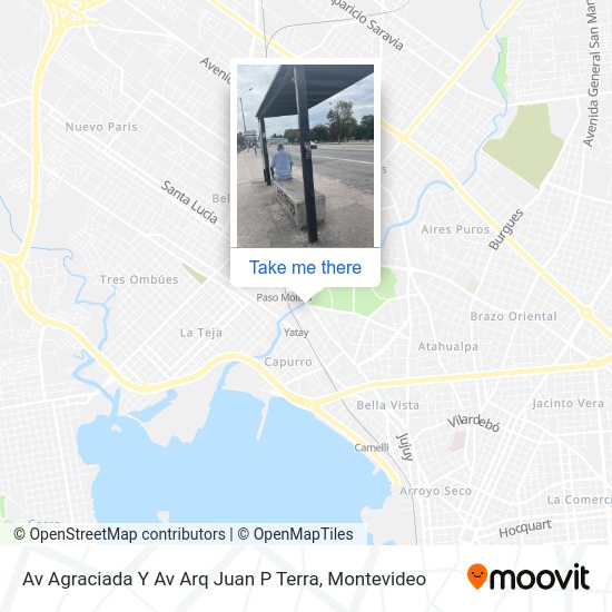 Av Agraciada Y Av Arq Juan P Terra map