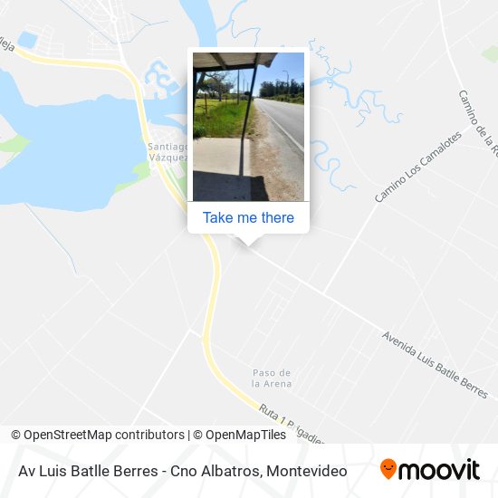 Av Luis Batlle Berres - Cno Albatros map