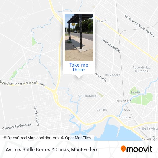 Av Luis Batlle Berres Y Cañas map