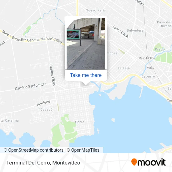 Mapa de Terminal Del Cerro
