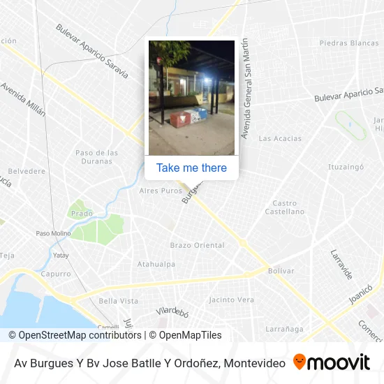 Av Burgues Y Bv Jose Batlle Y Ordoñez map