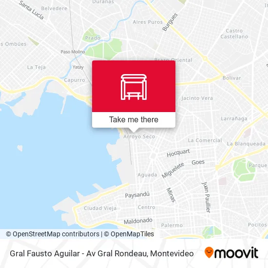 Mapa de Gral Fausto Aguilar - Av Gral Rondeau