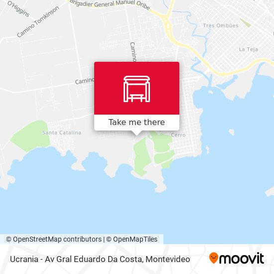 Ucrania - Av Gral Eduardo Da Costa map