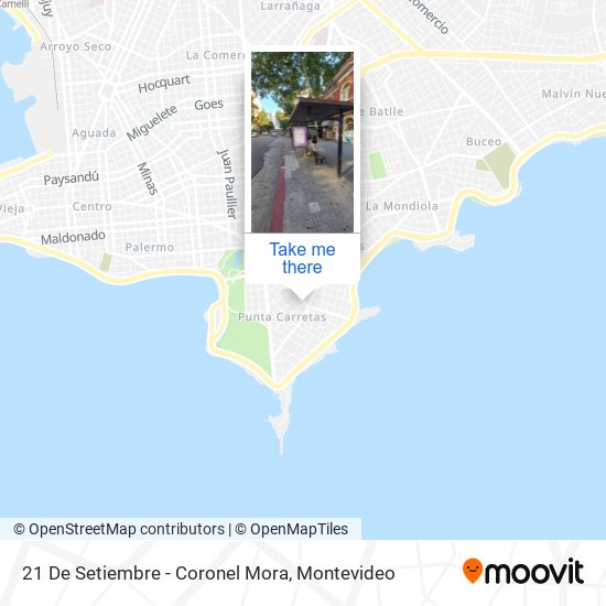 21 De Setiembre - Coronel Mora map