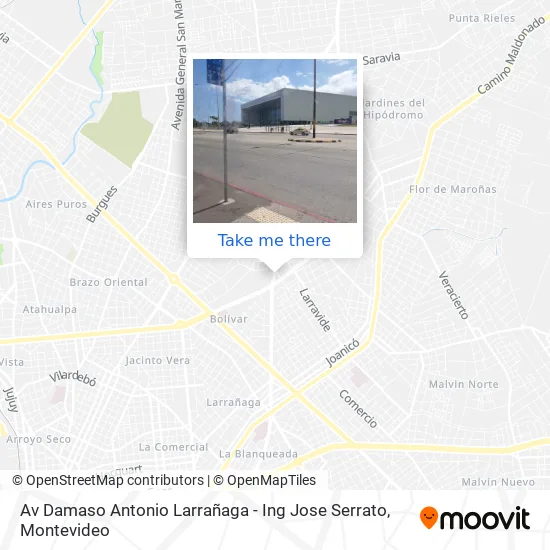 Av Damaso Antonio Larrañaga - Ing Jose Serrato map