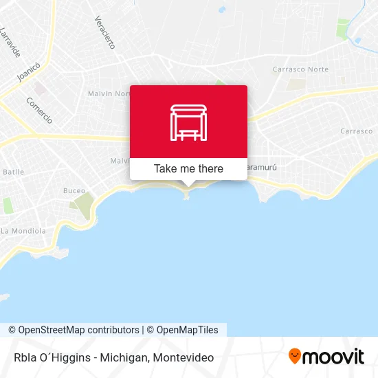 Rbla O´Higgins - Michigan map