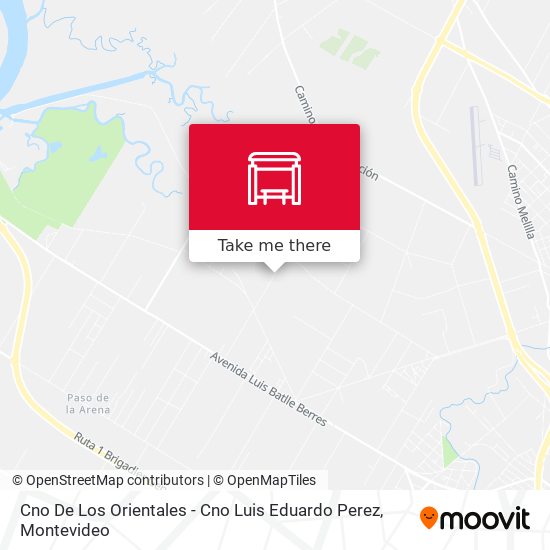 Cno De Los Orientales - Cno Luis Eduardo Perez map