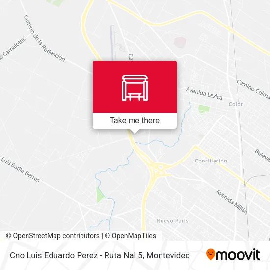 Mapa de Cno Luis Eduardo Perez - Ruta Nal 5