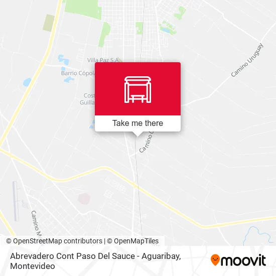 Abrevadero Cont Paso Del Sauce - Aguaribay map