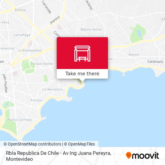 Rbla Republica De Chile - Av Ing Juana Pereyra map