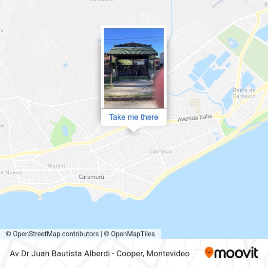 Av Dr Juan Bautista Alberdi - Cooper map