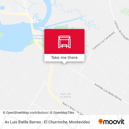 Av Luis Batlle Berres - El Churrinche map