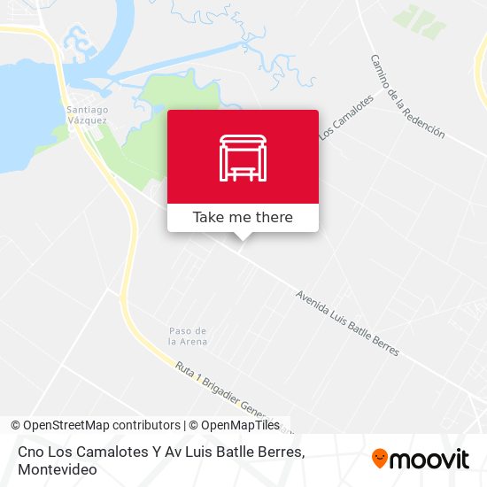 Cno Los Camalotes Y Av Luis Batlle Berres map