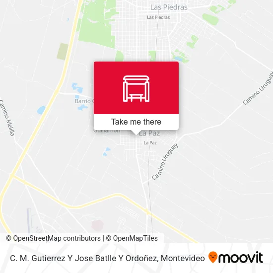 Mapa de C. M. Gutierrez Y Jose Batlle Y Ordoñez