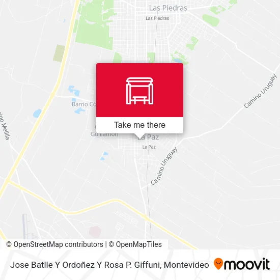 Mapa de Jose Batlle Y Ordoñez Y Rosa P. Giffuni
