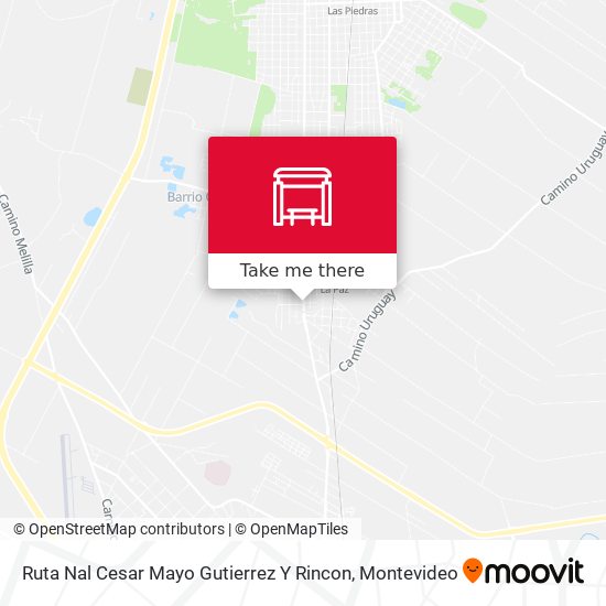 Ruta Nal Cesar Mayo Gutierrez Y Rincon map
