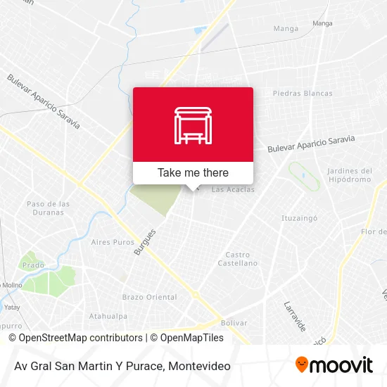 Mapa de Av Gral San Martin Y Purace