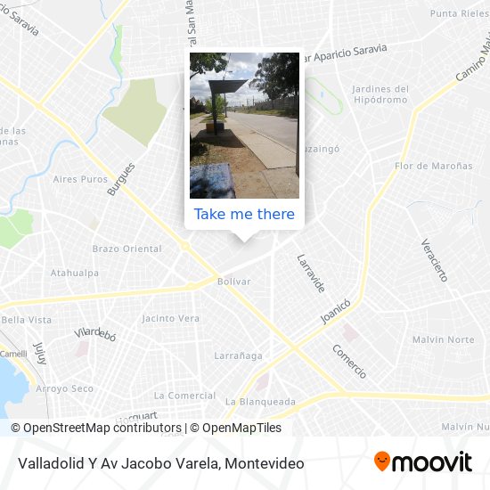 Valladolid Y Av Jacobo Varela map