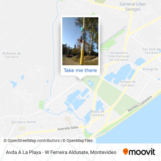 Avda A La Playa - W Ferreira Aldunate map