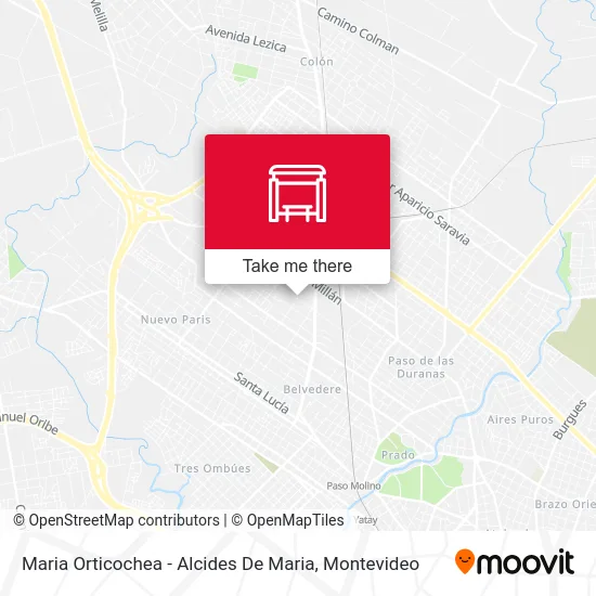 Maria Orticochea - Alcides De Maria map