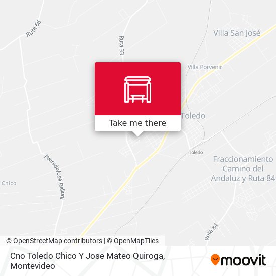 Mapa de Cno Toledo Chico Y Jose Mateo Quiroga