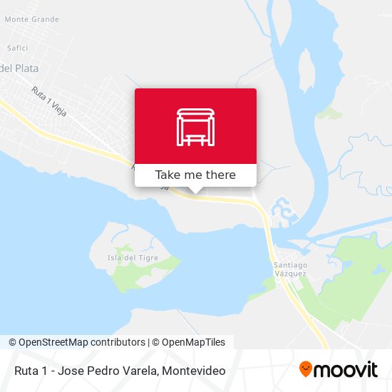 Ruta 1 - Jose Pedro Varela map