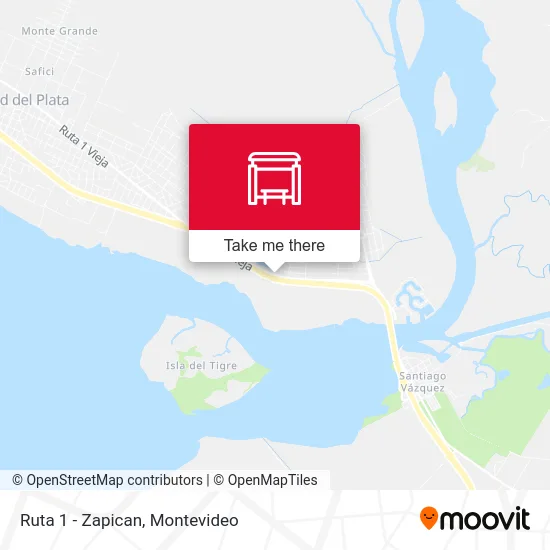 Ruta 1 - Zapican map