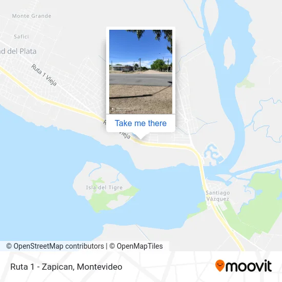 Ruta 1 - Zapican map