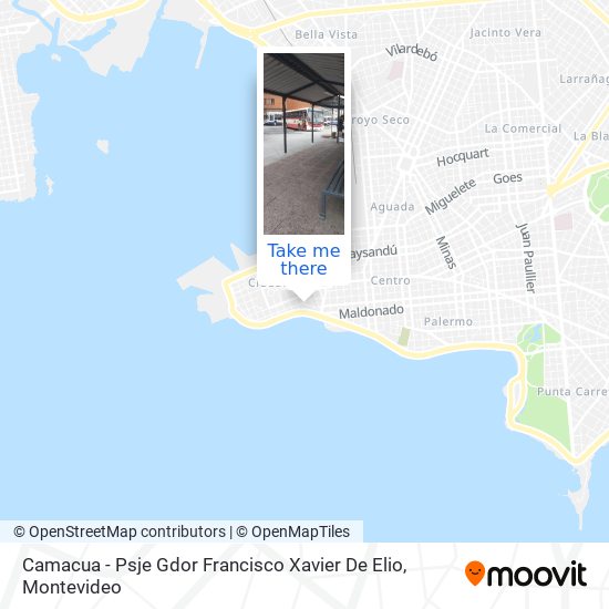 Camacua - Psje Gdor Francisco Xavier De Elio map