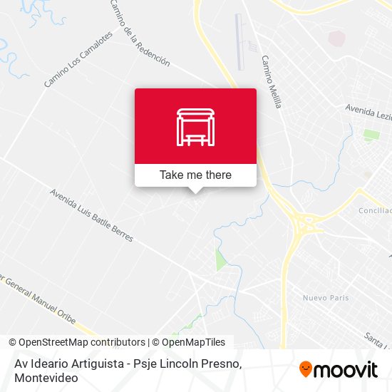 Av Ideario Artiguista - Psje Lincoln Presno map