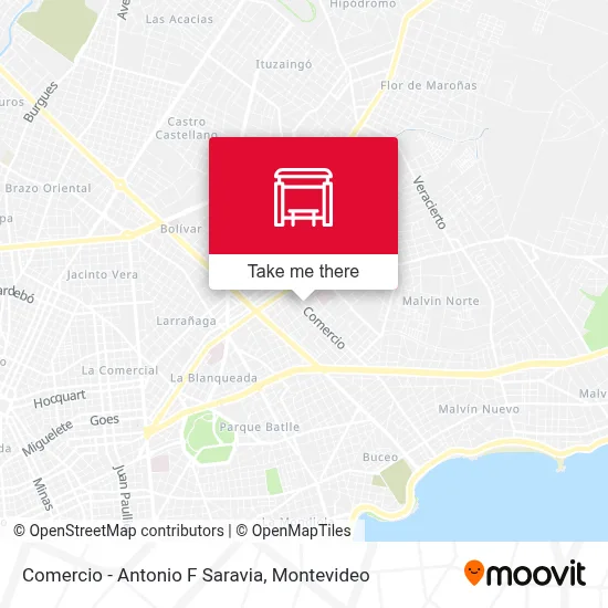 Comercio - Antonio F Saravia map
