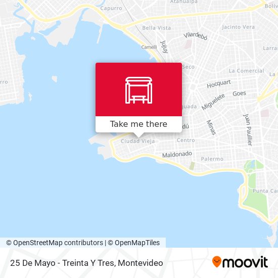 25 De Mayo - Treinta Y Tres map