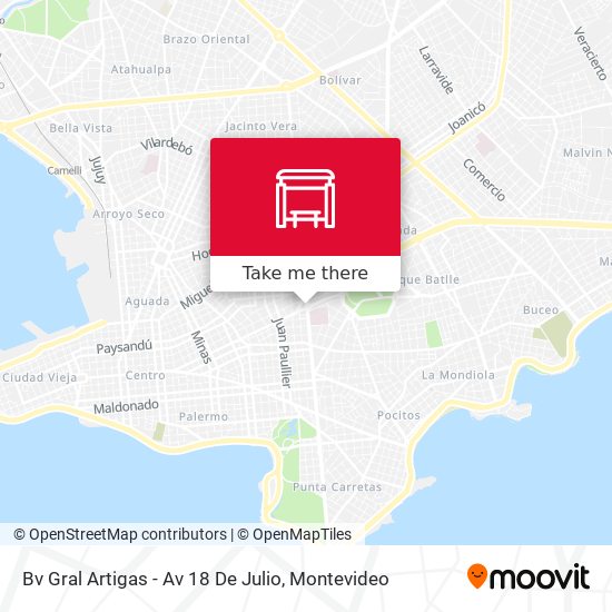 Mapa de Bv Gral Artigas - Av 18 De Julio