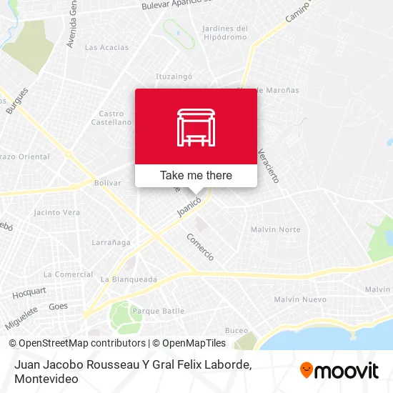 Mapa de Juan Jacobo Rousseau Y Gral Felix Laborde