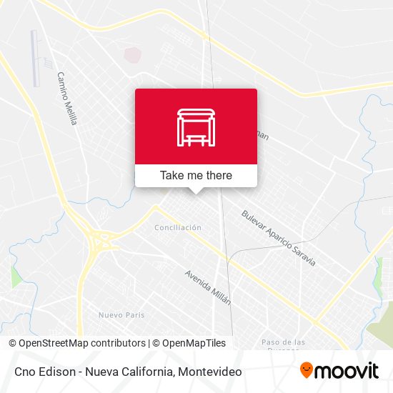 Cno Edison - Nueva California map
