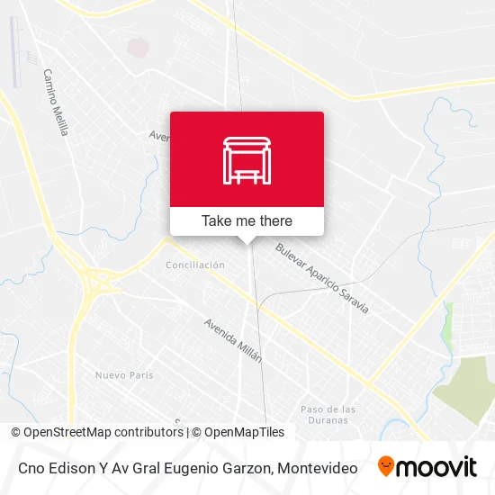 Mapa de Cno Edison Y Av Gral Eugenio Garzon