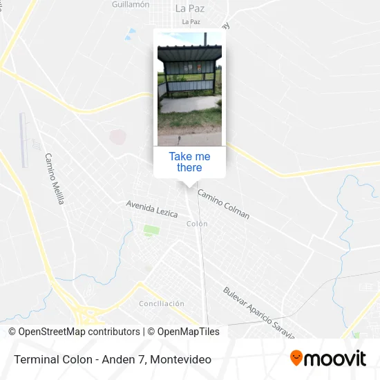 Mapa de Terminal Colon - Anden 7