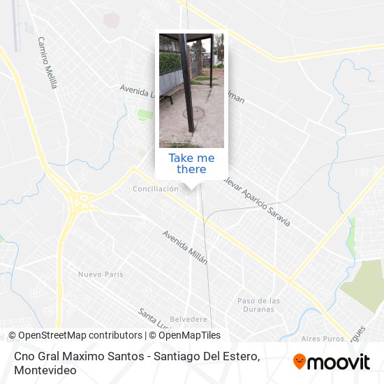 Cno Gral Maximo Santos - Santiago Del Estero map