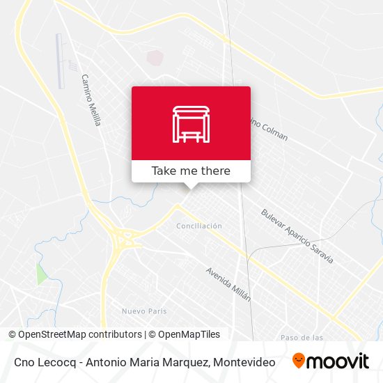 Cno Lecocq - Antonio Maria Marquez map