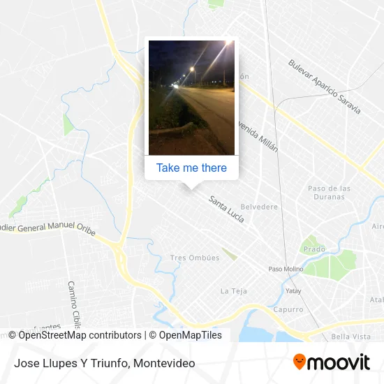 Mapa de Jose Llupes Y Triunfo