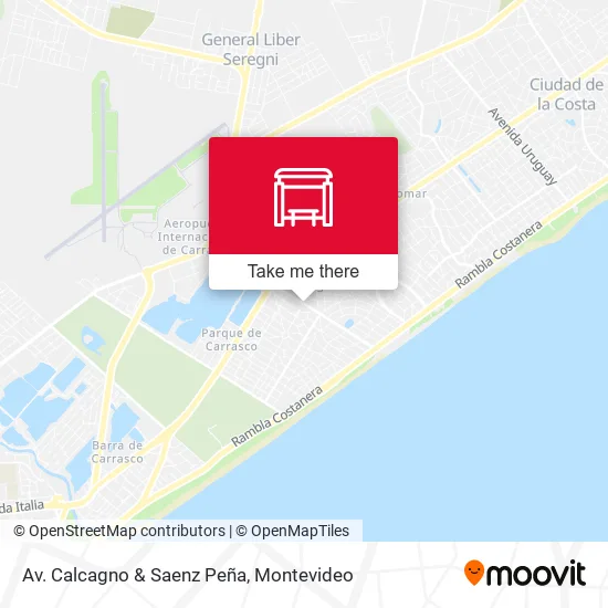 Mapa de Av. Calcagno & Saenz Peña