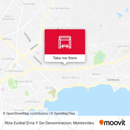 Rbla Euskal Erria Y Sin Denominacion map