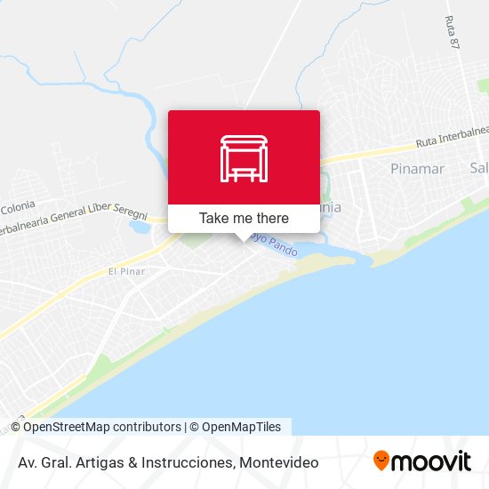 Av. Gral. Artigas & Instrucciones map