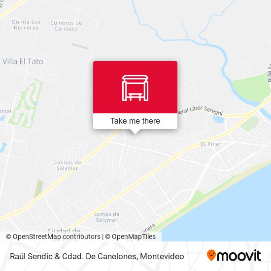 Raúl Sendic & Cdad. De Canelones map