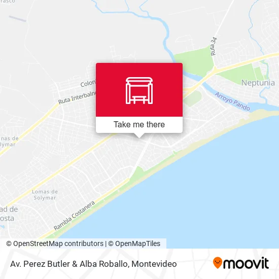 Av. Perez Butler & Alba Roballo map