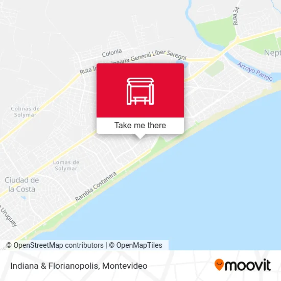 Indiana & Florianopolis map