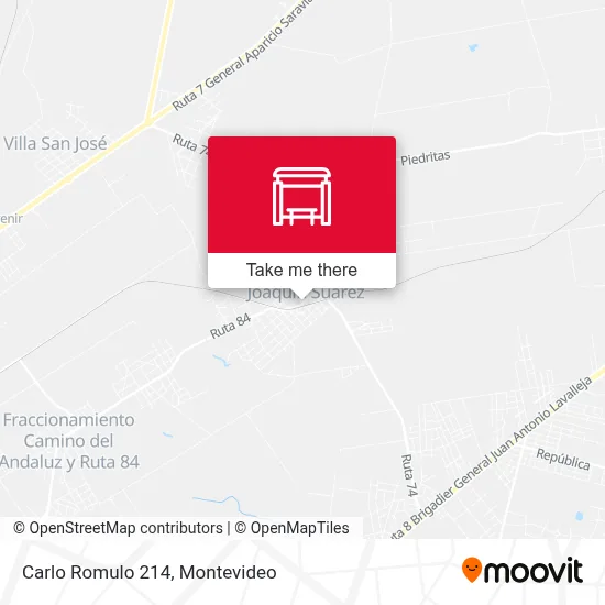 Carlo Romulo 214 map
